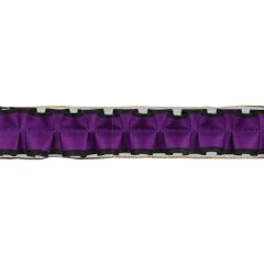 Satinband doppelt mit Organza 40mm - 10m