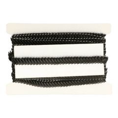 Pleated satin-organza ribbon trim 20mm - 10m - SI