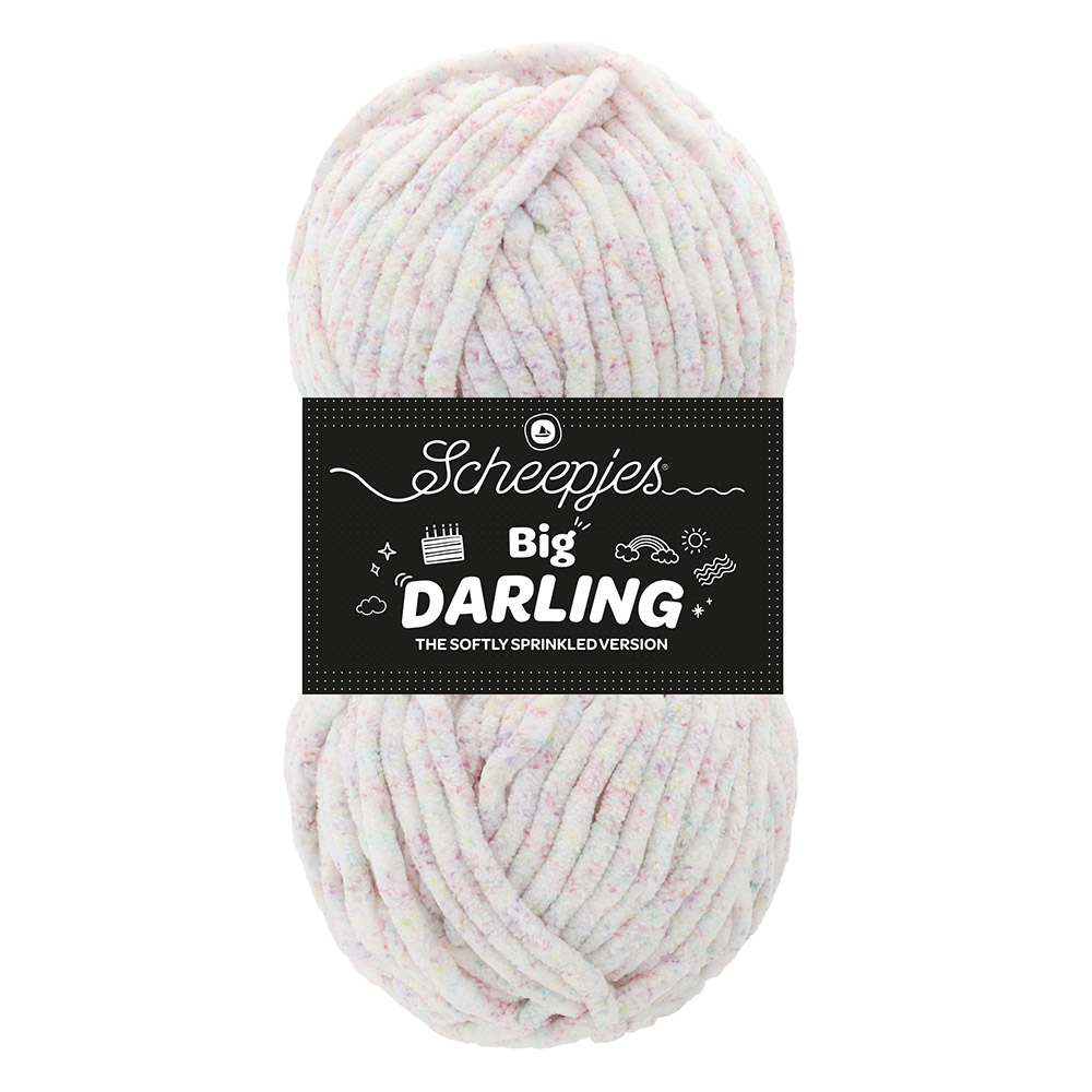 Scheepjes Big Darling Sprinkled 1x150g - 01 Snow Cone