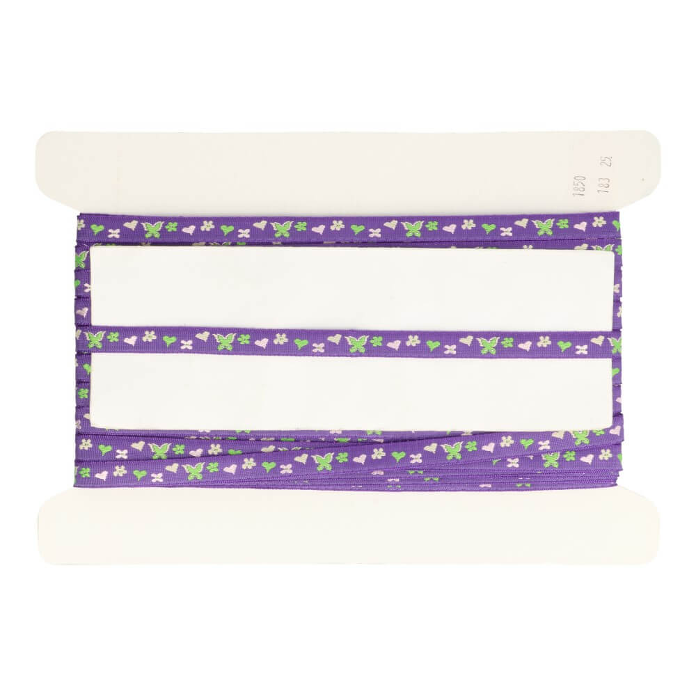 Woven ribbon butterflies 11mm - 25m