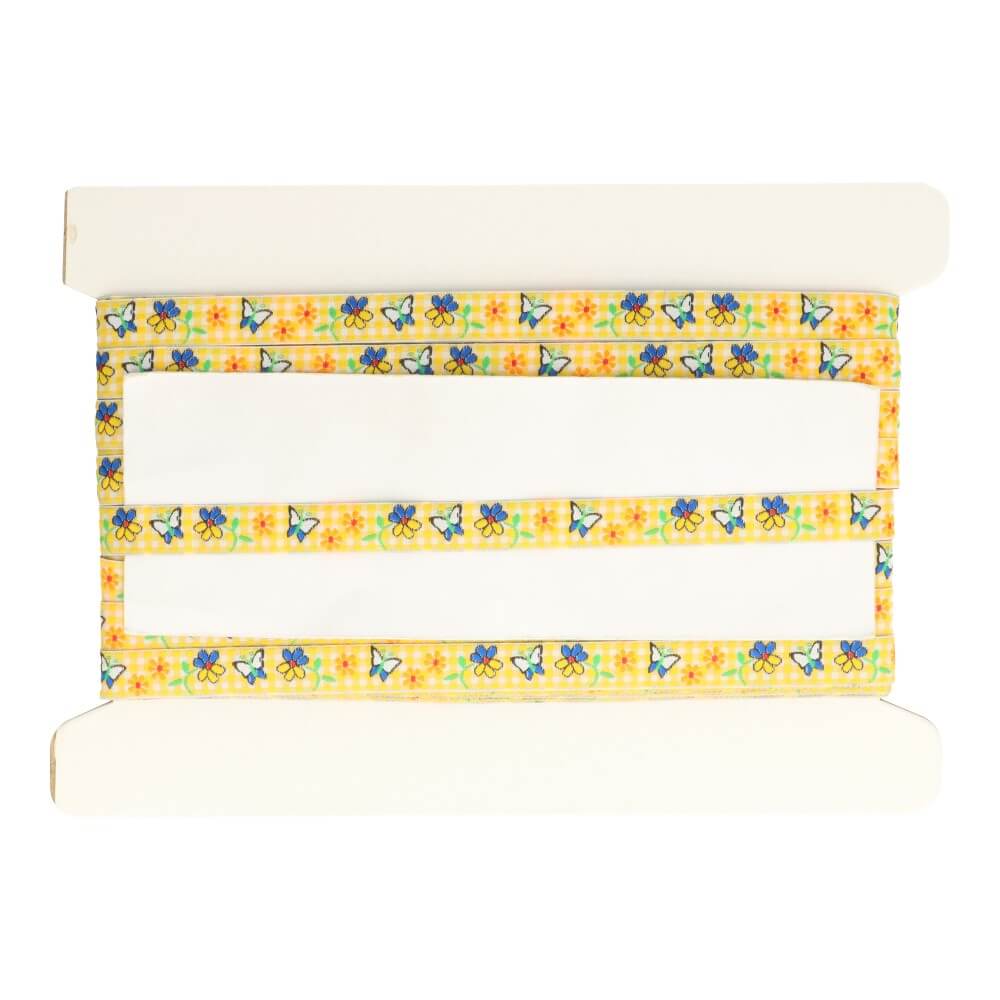 Ribbon butterfly on square 13.5mm - 25m