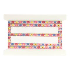 Woven ribbon flowers 14mm - 25m