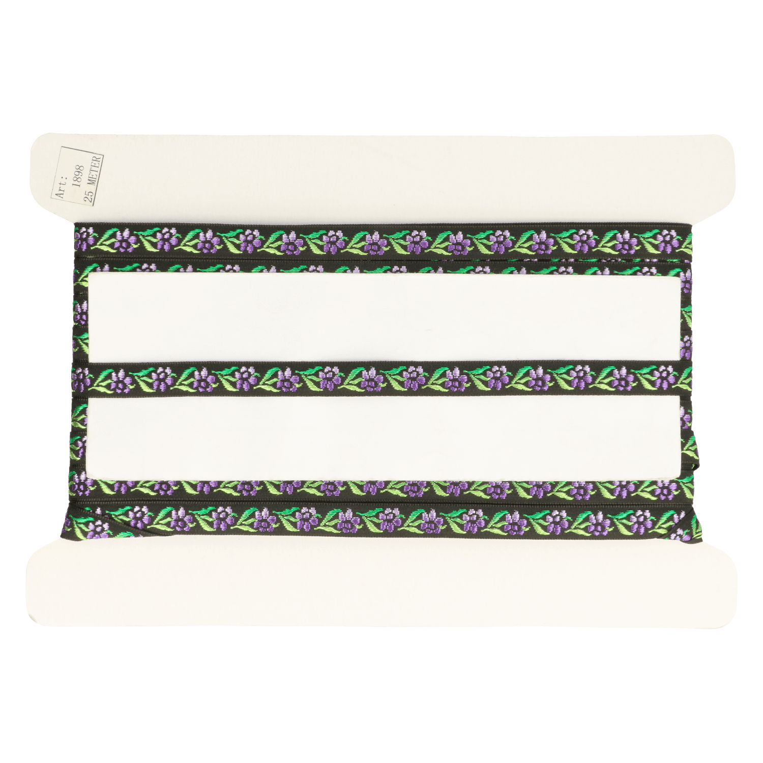 Band Blumen und Blätter 12mm - 25m