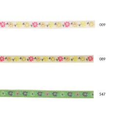 Woven ribbon flowers 8mm - 25m