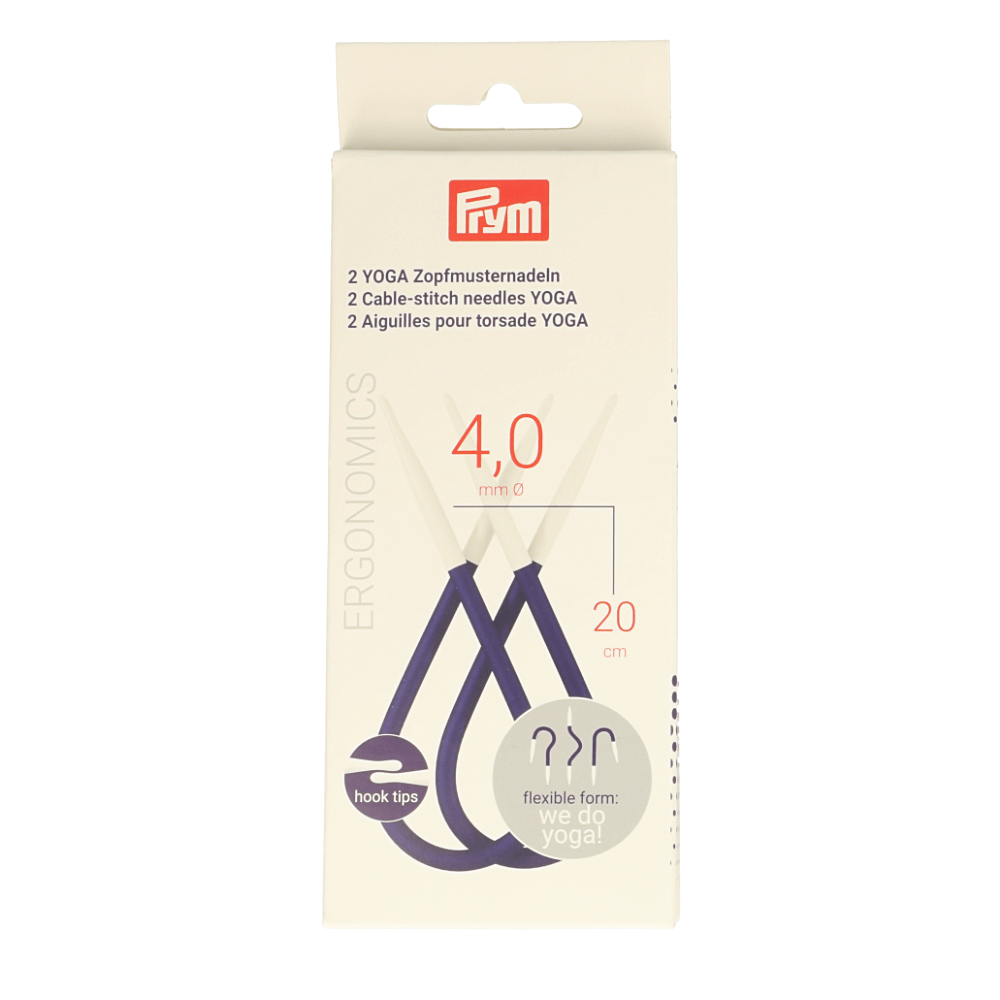 Prym Ergonomics Zopfmusternadeln Yoga 20cm 4.00mm - 5Stk