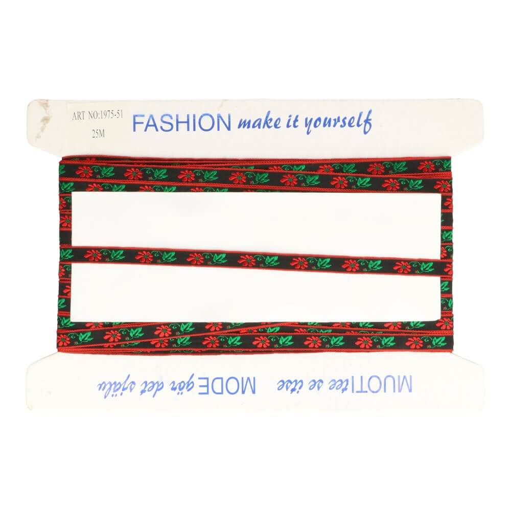 Band Blümchen 10mm - 25m