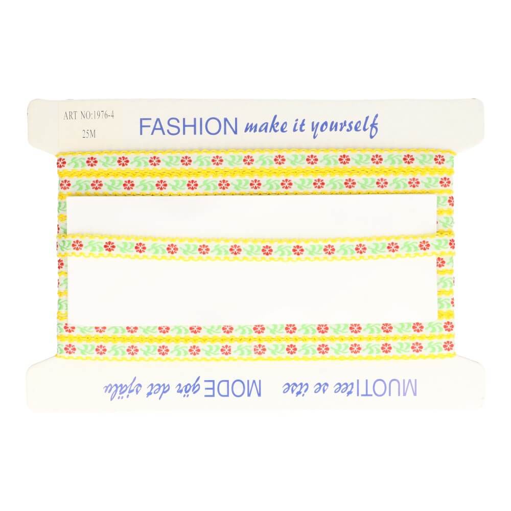 Band Blümchen 12,5mm - 25m