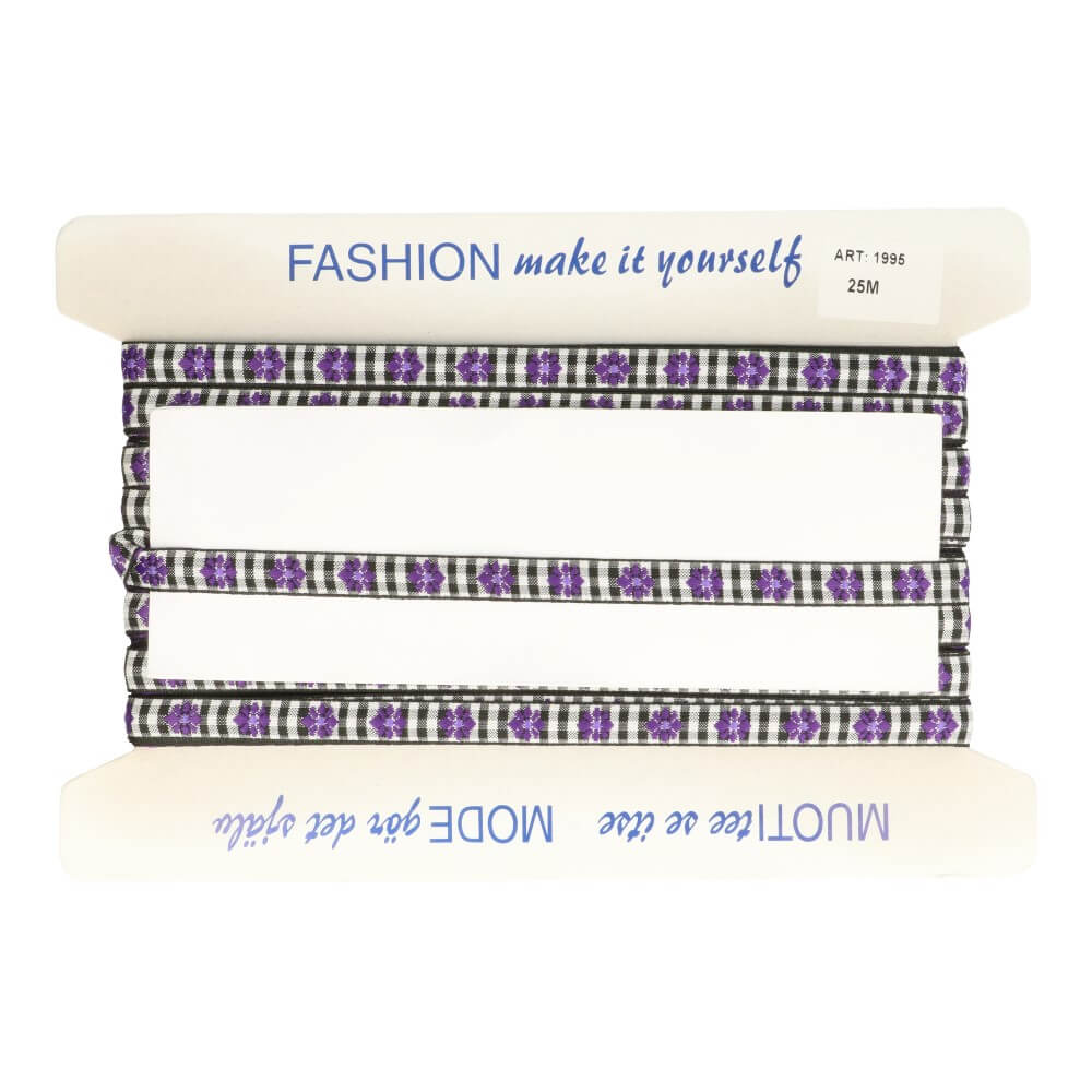 Band gewebt Blume 25m