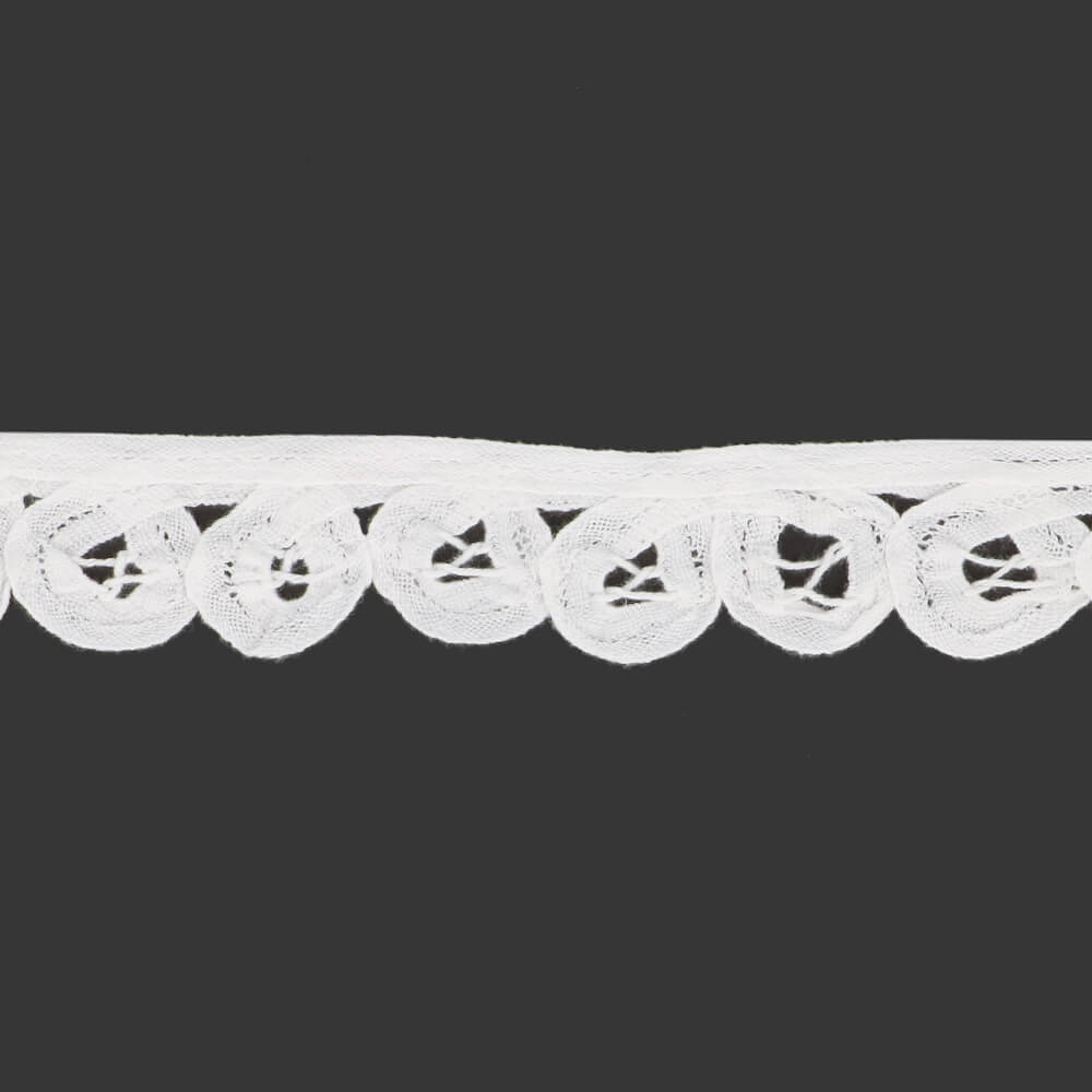 Brussels lace 30mm white - 13.7m