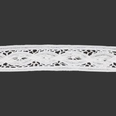 Brussels kant 45mm wit - 13,7m