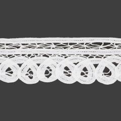 Brussels lace 65mm white - 13.7m