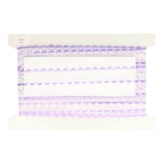 Spitzenband Nylon mit farbigem Rand 35mm - 25m