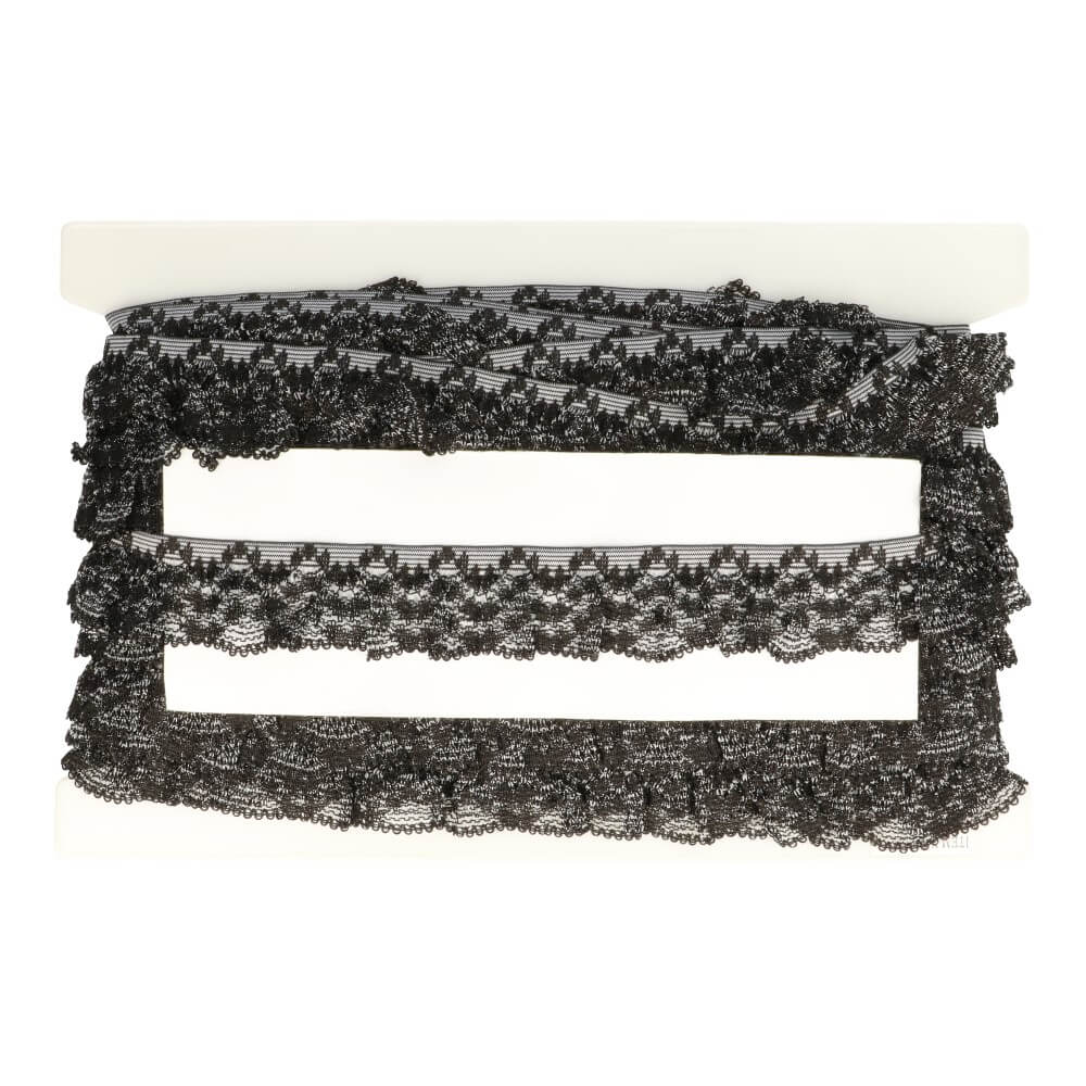 Band met elastisch kantje 35mm - 25m