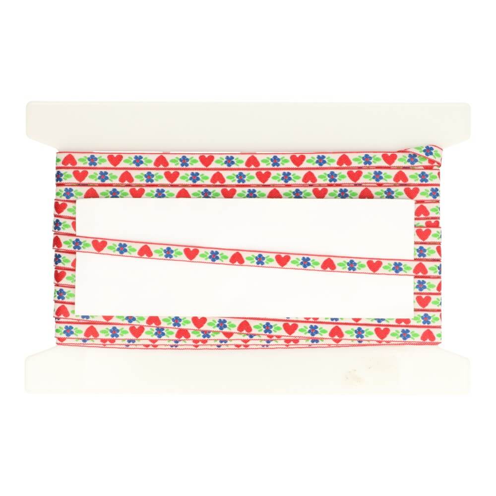 Band bloem-hartje 7mm - 25m