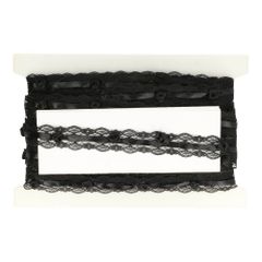 Nylon-Spitze mit Röschen 28mm - 25m