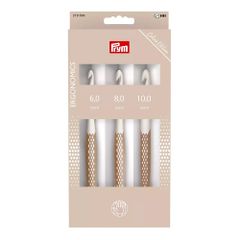 Prym Ergonomics Wollhäkelnadel-Set taupe 3.00-10.00mm - 3Stk