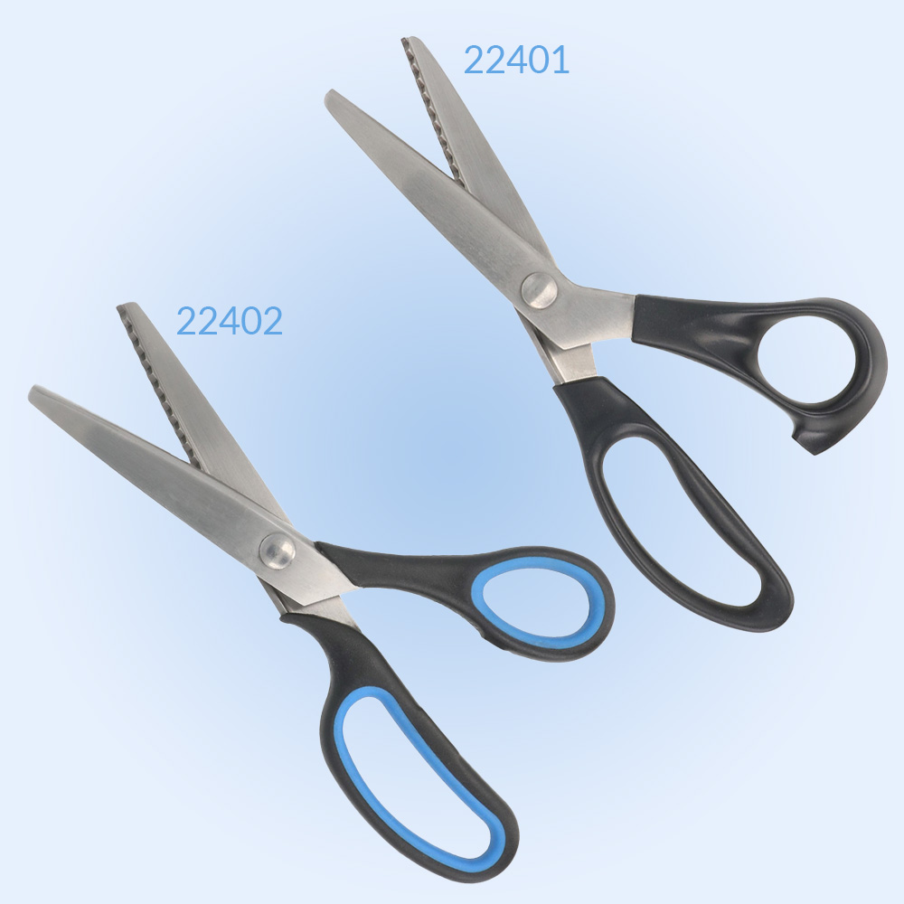 Kartelschaar 23cm blauw - zwart - 1st