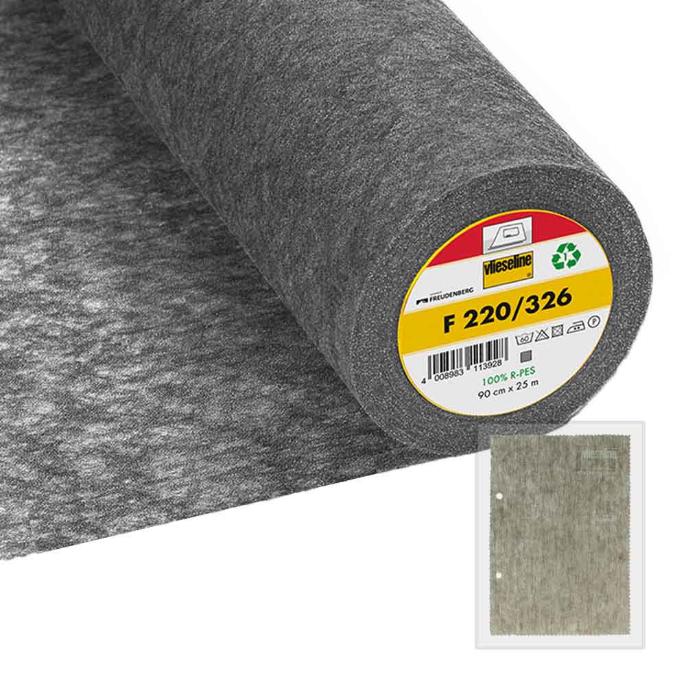 Vlieseline Tussenvoering F220 plakbaar 90cm zwart - 25m