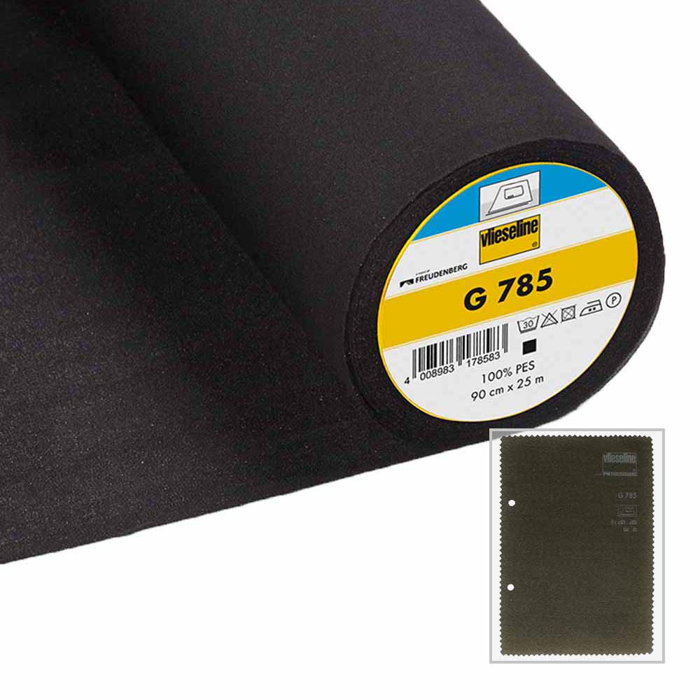 Vlieseline Tussenvoering G785 geweven 90cm zwart- 25m