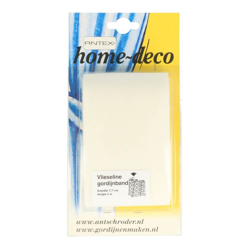 Antex Gardinenband 77mm weiß - 5x5m