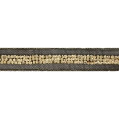 Tüllband mit Pailletten handgefertigt 30mm - 6m