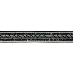 Band Perlen Blumen Pailletten - 2m