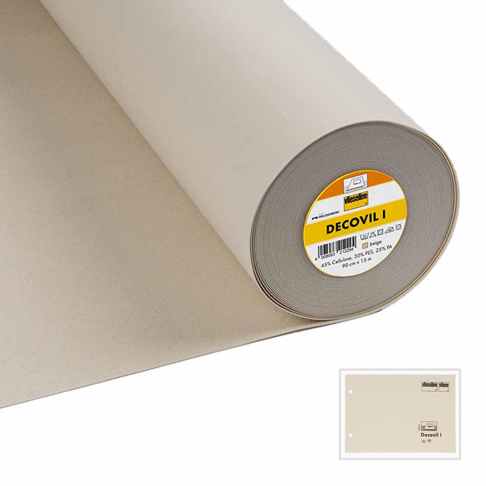 Vlieseline Decovil 1 opstrijkbaar 45-90cm beige - 15m
