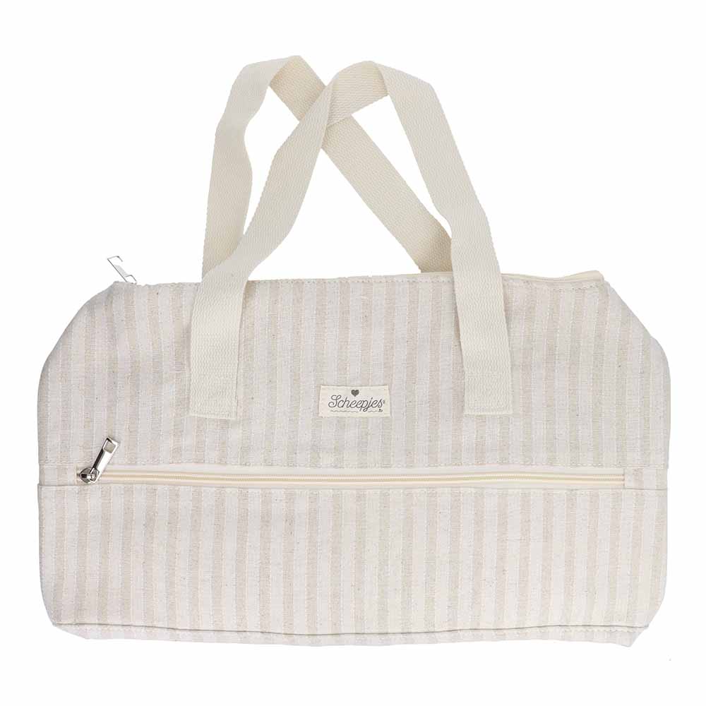 Scheepjes Breitas 45x16,5x19,5cm gestreept beige - 1st