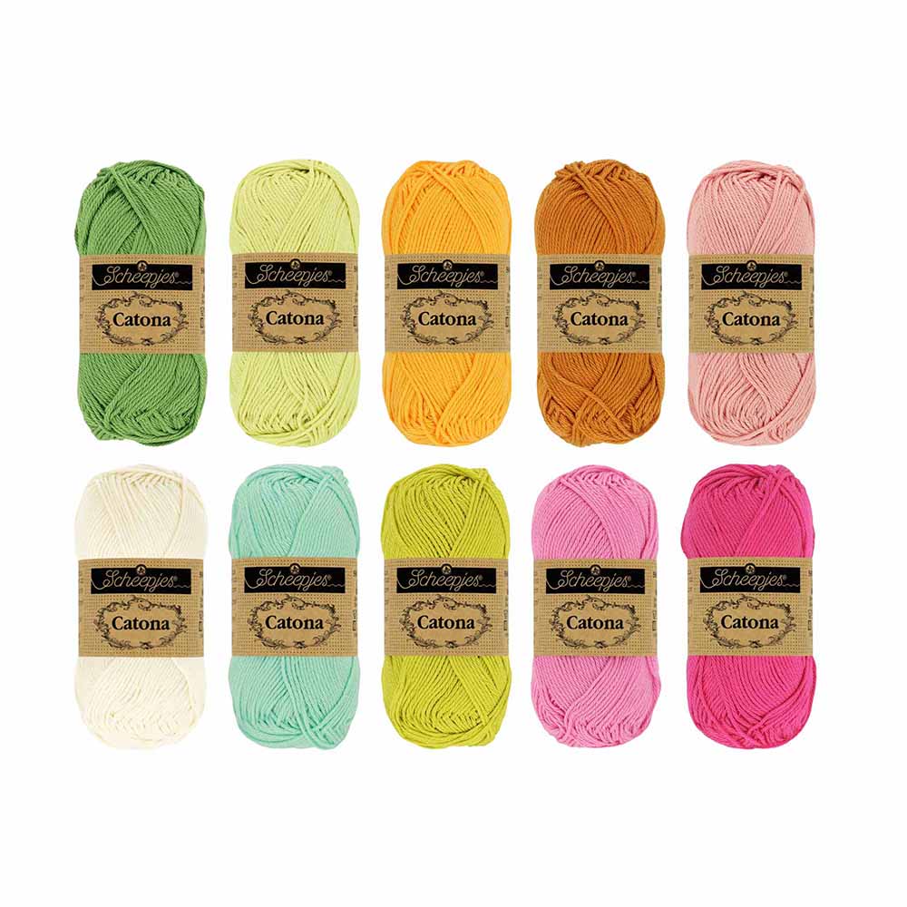 Scheepjes Catona colour pack 10x25g - 1st - Creamsicle
