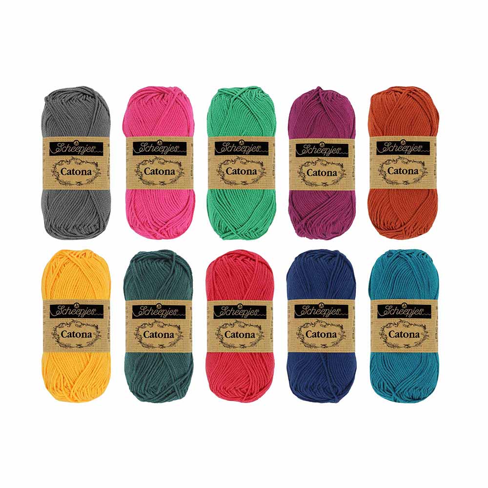 Scheepjes Catona colour pack 10x25g - 1st - Pizza Pie