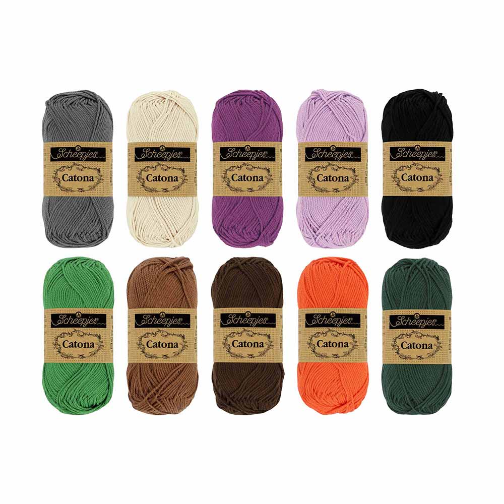 Scheepjes Catona colour pack 10x25g - 1st - Midnight Feast