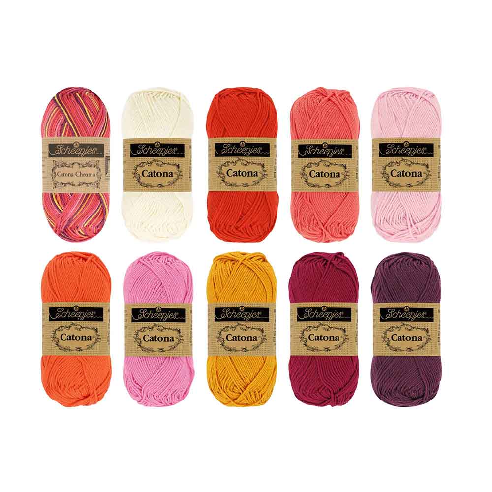 Scheepjes Catona en Chroma colour pack 10x25g - Sum. Sher.