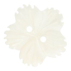 Knopf Perlmutt Blume Größe 90 - 20Stk