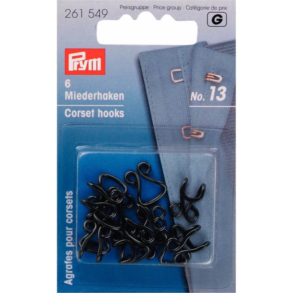 Prym Korsethaken en -ogen nr.13 - 5x6st