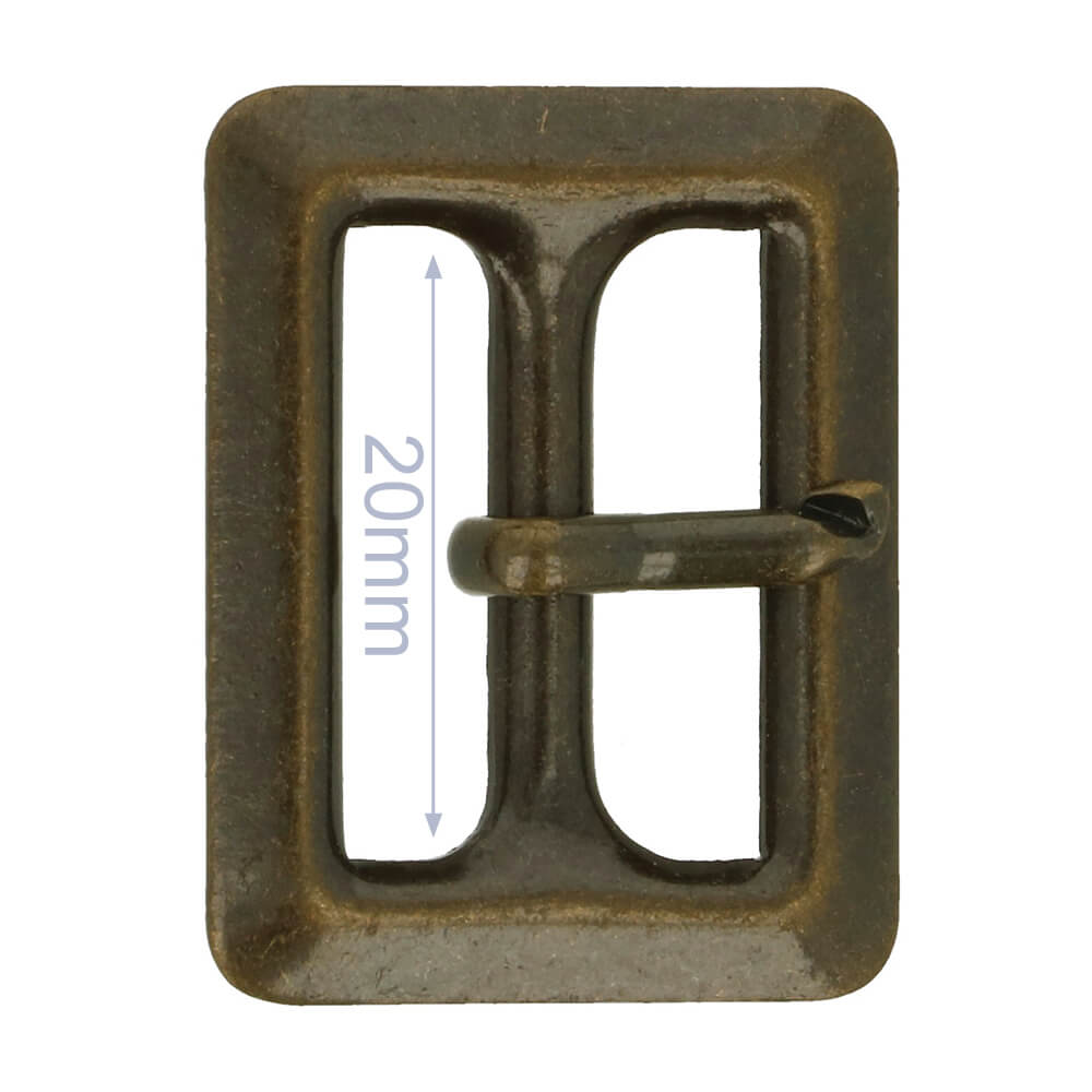 Gesp metaal 20mm - 6st