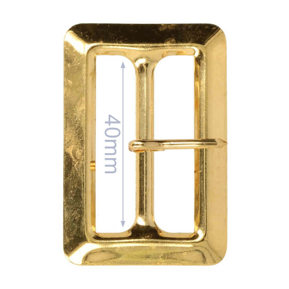 Gesp metaal 40mm - 6st - GO