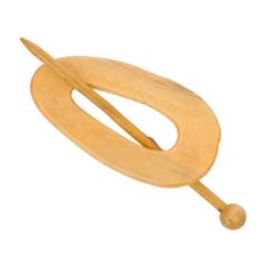 Cardigan fastener wood oval 85mm - 5pcs - 1