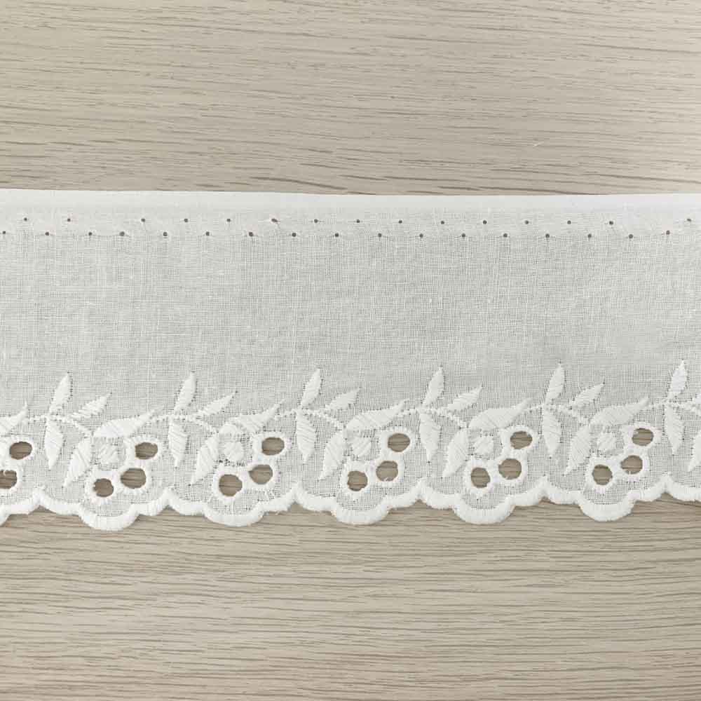 Broderie anglaise 50mm white - 18.4m