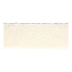 Broderie glans 105mm wit - ecru - 13,8m - 089