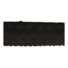 Broderie anglaise 110mm black - 13m