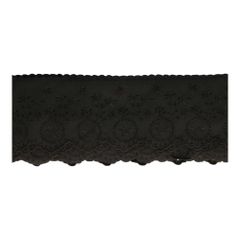 Broderie anglaise 115mm black - 13m