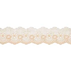 Broderie 43mm kleur - 18,4m