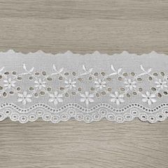 Broderie anglaise shiny 70mm - 18.4m - 089