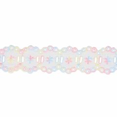 Broderie glans 40mm multi - 18,4m