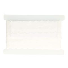 Broderie glans 65mm strik - 18,4m