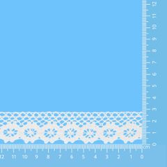 Lace trim cotton 25mm - 25m - 009