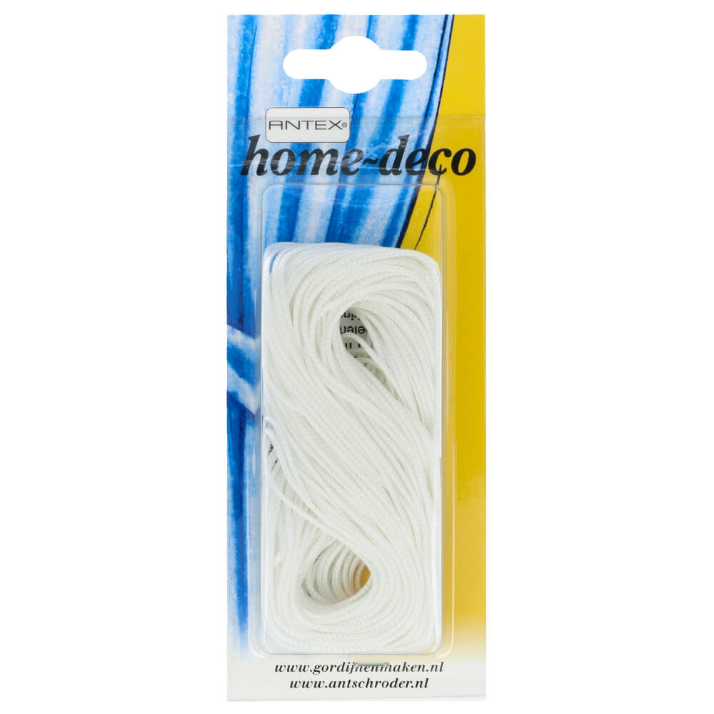 Antex Optrekkoord 1mm wit - 5x20m