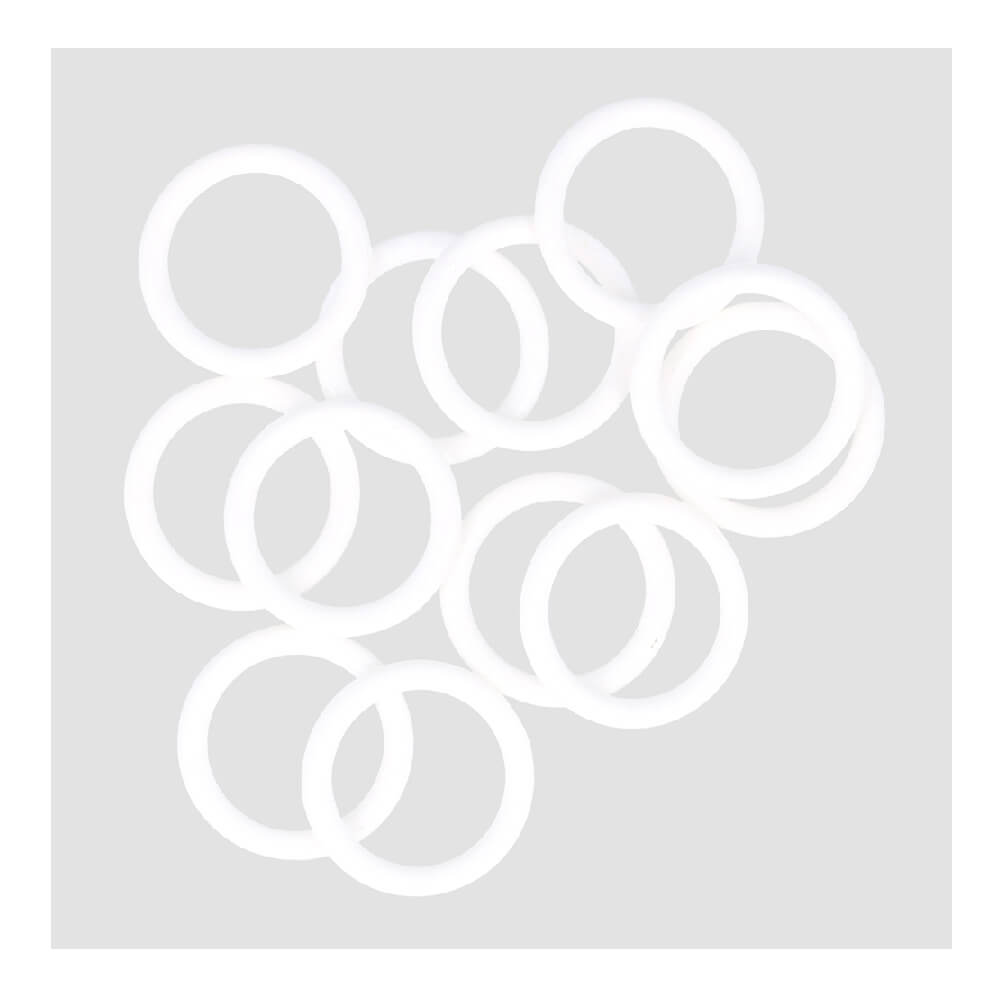 Antex Ringe Kunststoff 18x24mm weiß - 100Stk