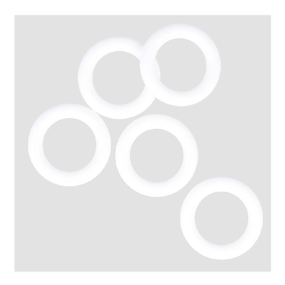 Antex Ringe Kunststoff 20x31mm weiß - 100Stk