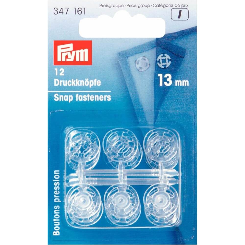 Prym Aannaaidrukknoop kunststof rond 13mm - 5st